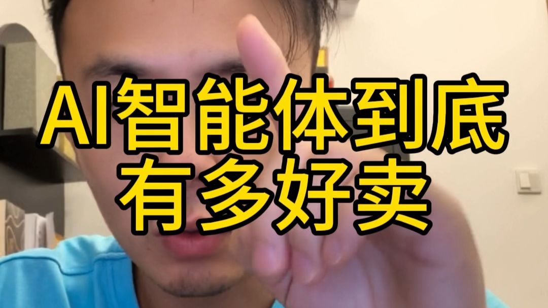 AI智能体到底有多好卖